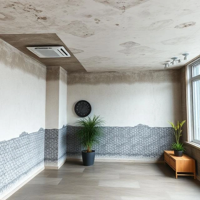 Professional waterproofing inspection identifying water ingress in a Dubai Marina apartment