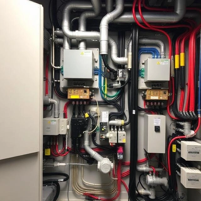 Rooftop packaged HVAC unit undergoing professional inspection for airflow, electrical components, and cooling performance.
