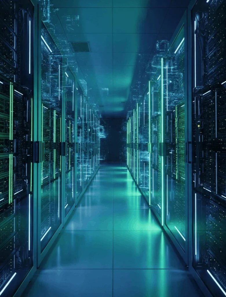 Air-cooled chiller providing cooling for a commercial data centre