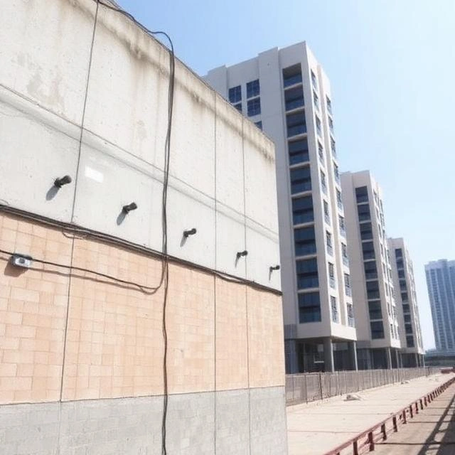 Waterproof terrace coating applied on a residential villa in Dubai for long-lasting leak protection and UV resistance.