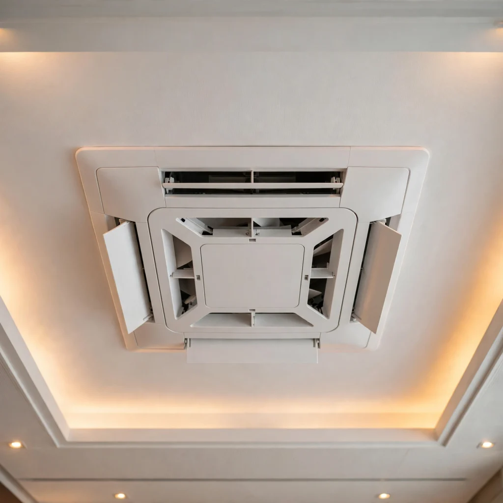 Smart air conditioning system with IoT controls for energy efficiency