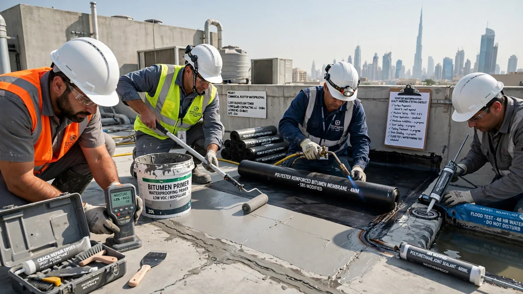 Professional roof inspection before waterproofing installation