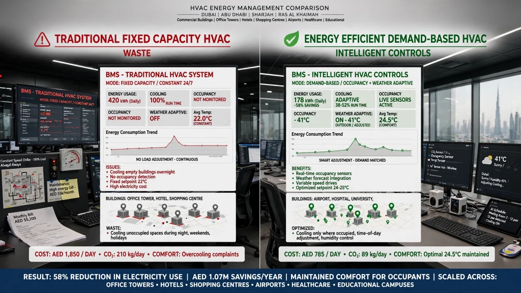 Modern commercial chiller plant designed for maximum energy efficiency