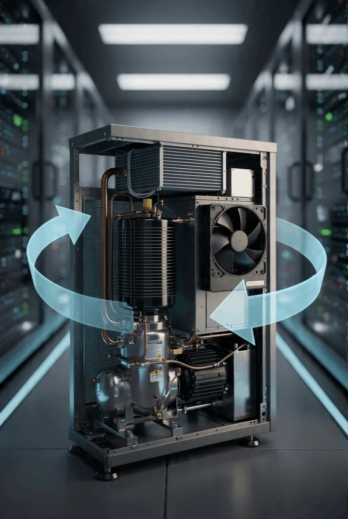 Chilled water cooling system serving a mission-critical data centre