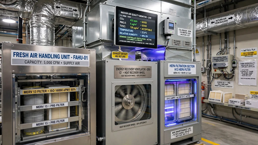 Smart Building Management System monitoring commercial HVAC equipment
