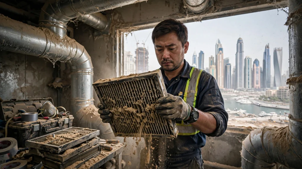 Professional HVAC maintenance service for residential villas in Dubai