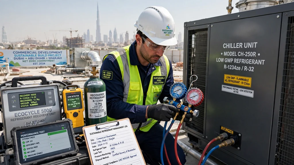 Advanced HVAC automation system in a Dubai commercial tower