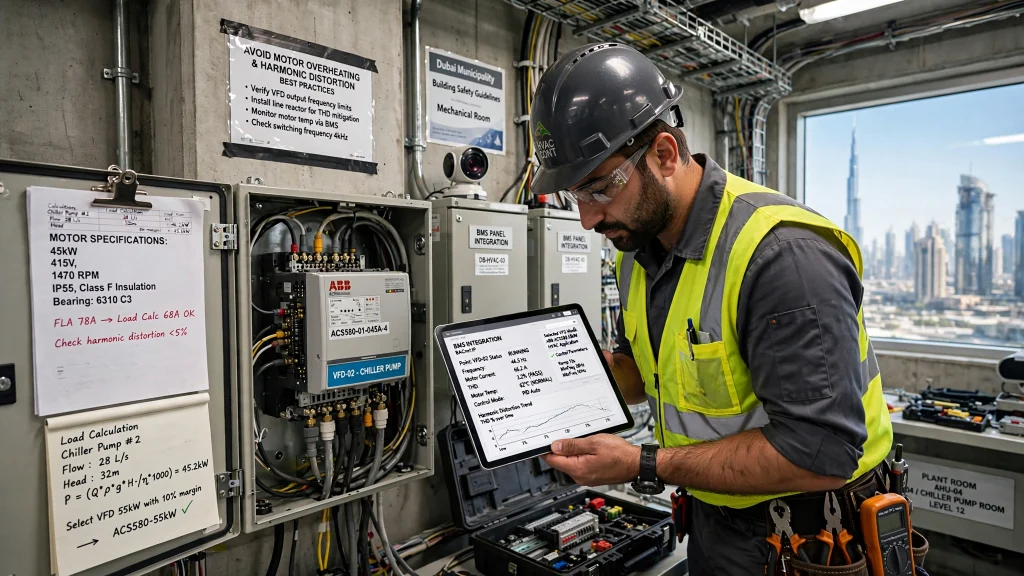 Smart HVAC automation system with VFD and BMS integration