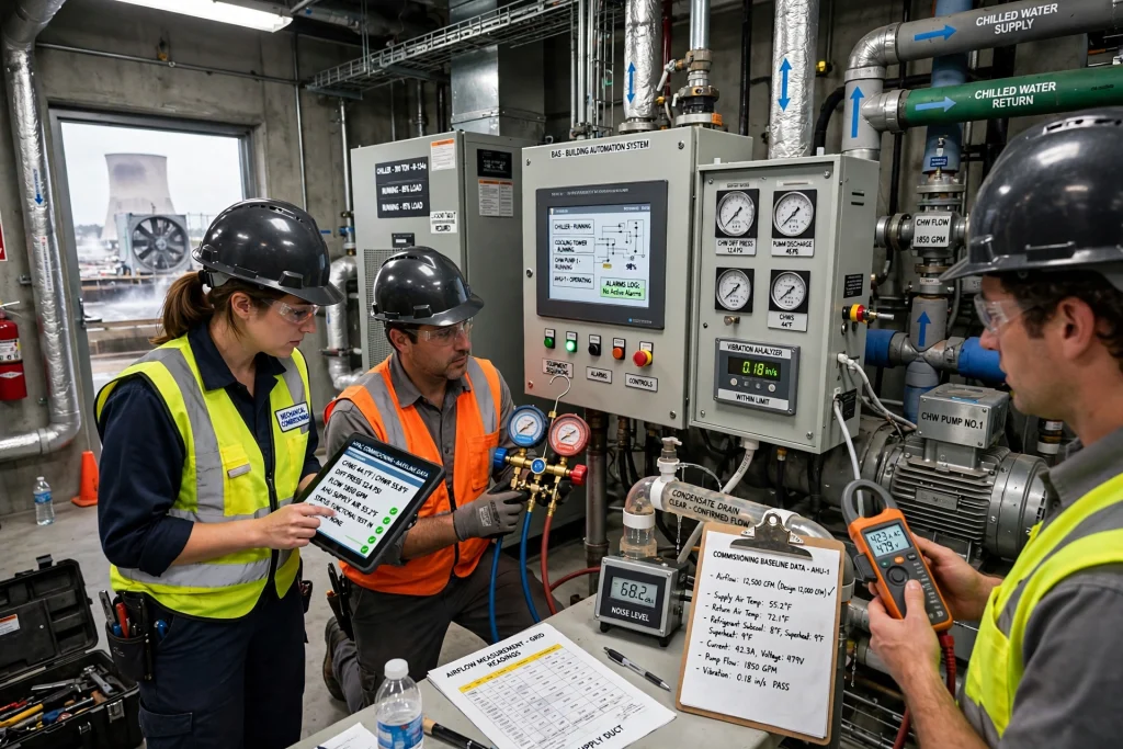 HVAC technician connecting refrigerant copper pipes