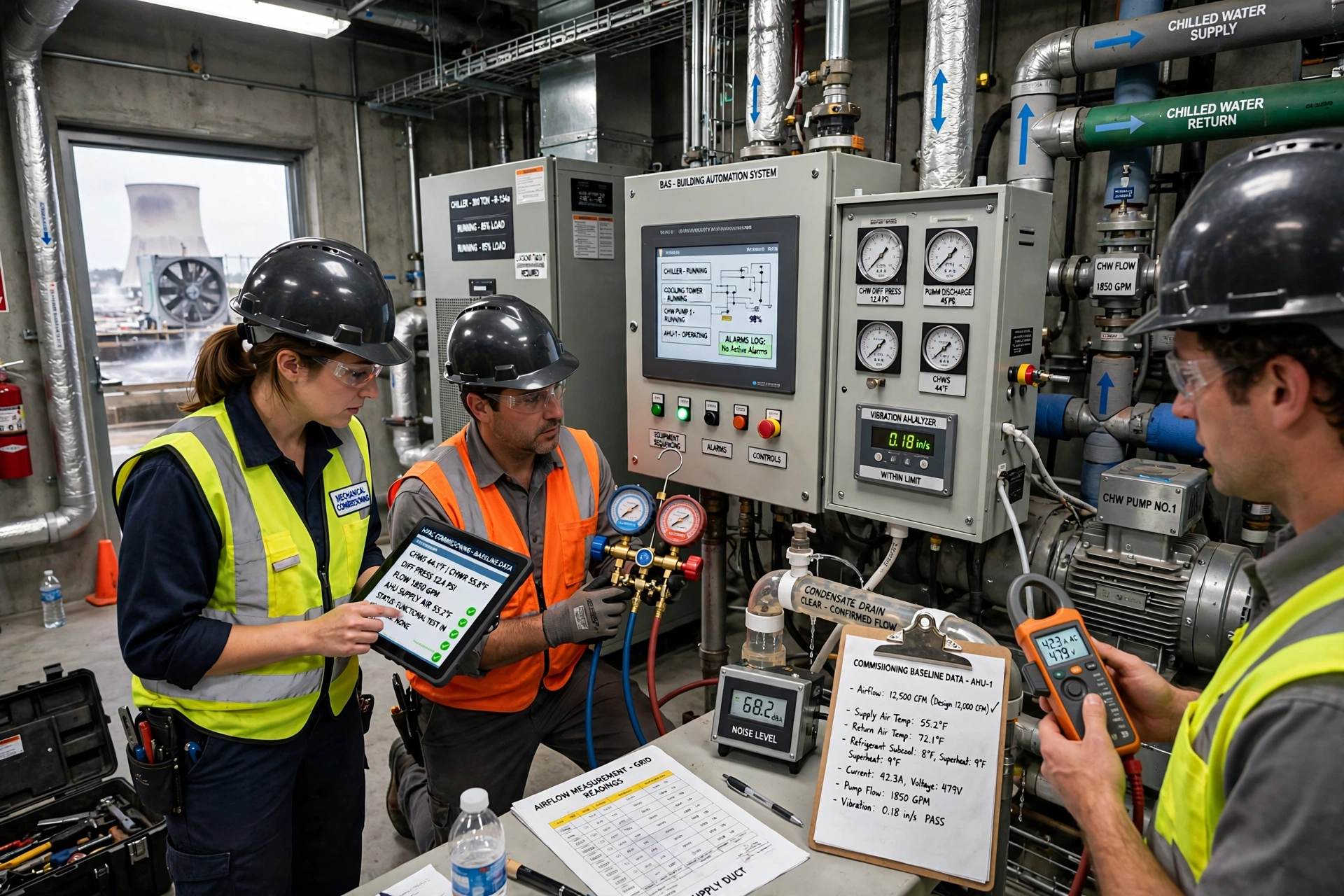 HVAC technician connecting refrigerant copper pipes