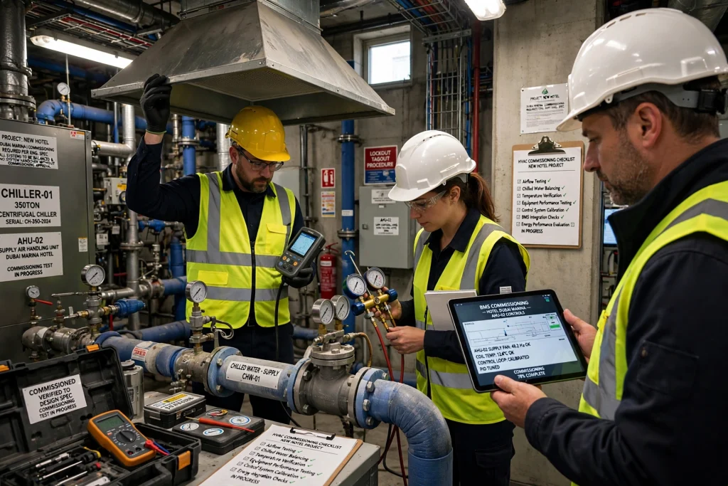 VRF HVAC system providing energy efficient cooling for hospitality projects