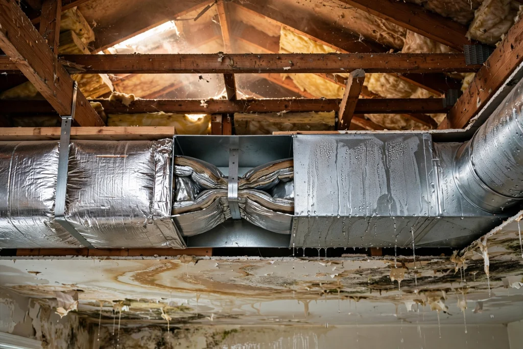 HVAC ductwork installation in Dubai building