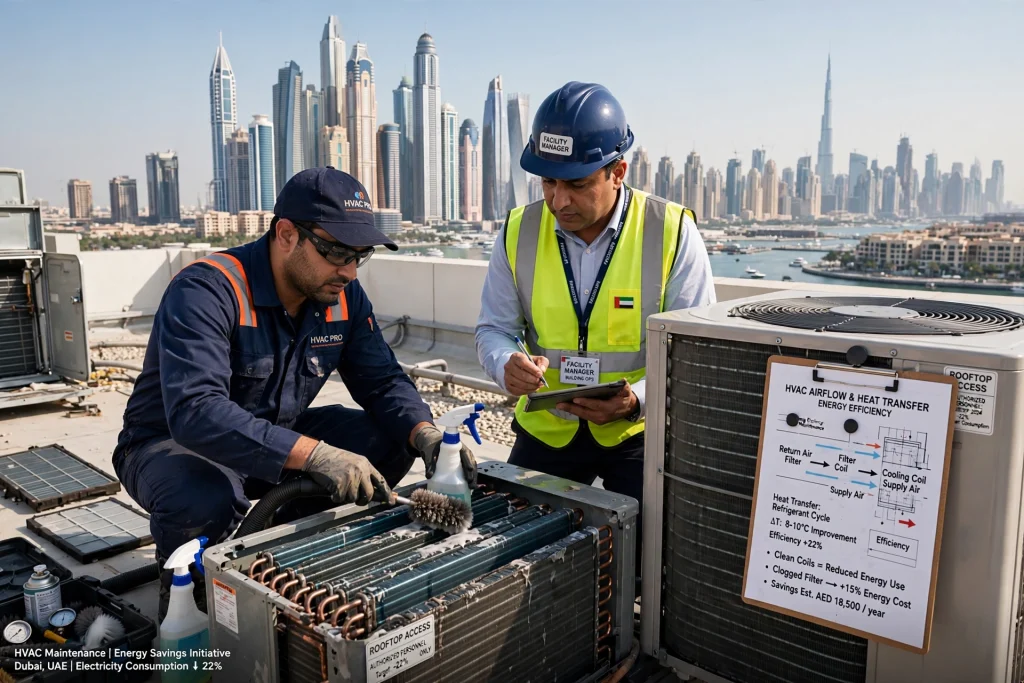 Clogged HVAC filter increasing energy consumption