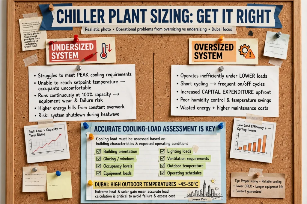 industrial chiller plant with pumps piping and cooling equipment