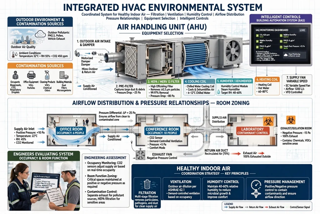 Fresh air ventilation system for commercial building