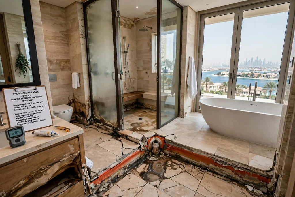 terrace waterproofing system for luxury Dubai villa