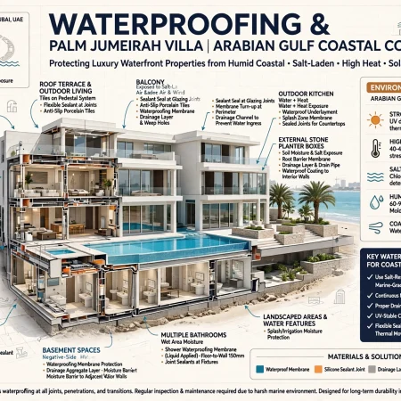 luxury waterfront villa in Palm Jumeirah Dubai
