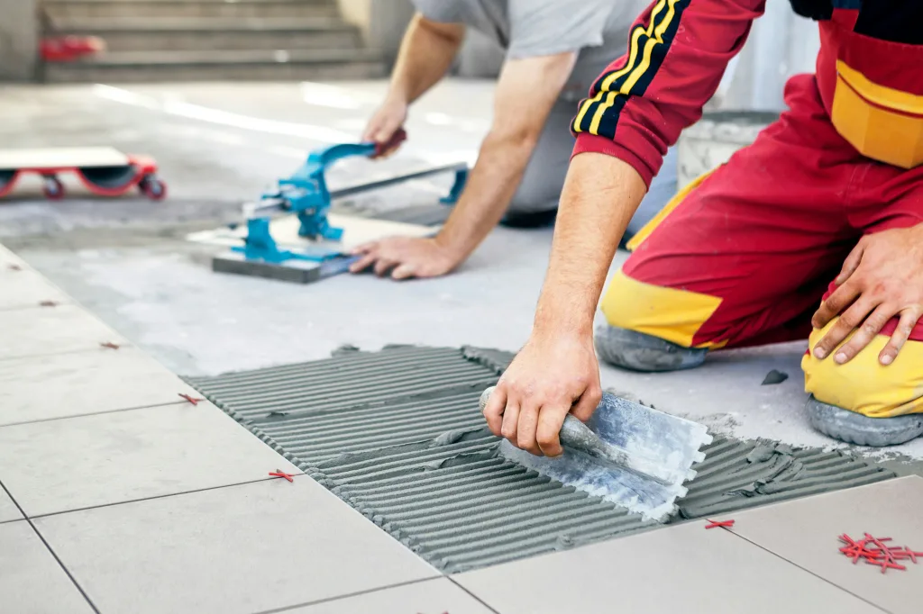 tiling work