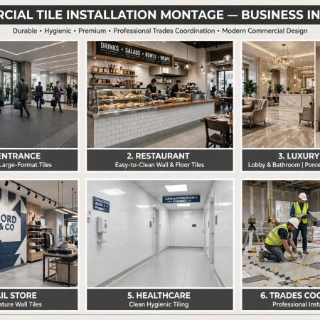 Wall tiles used for a decorative bathroom feature wall