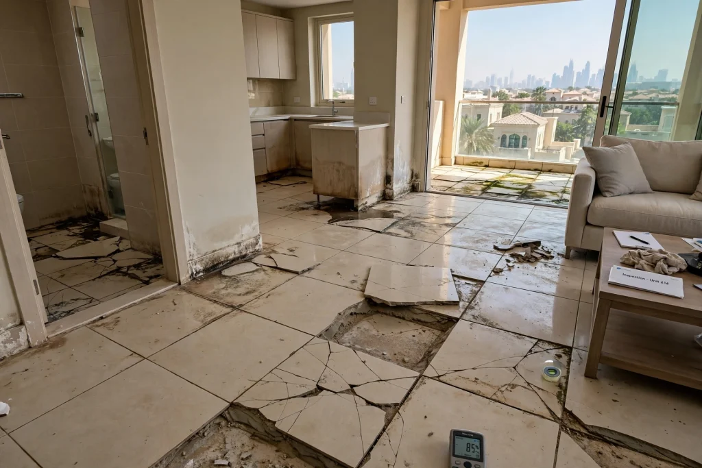 Common tile installation problems in a Dubai home
