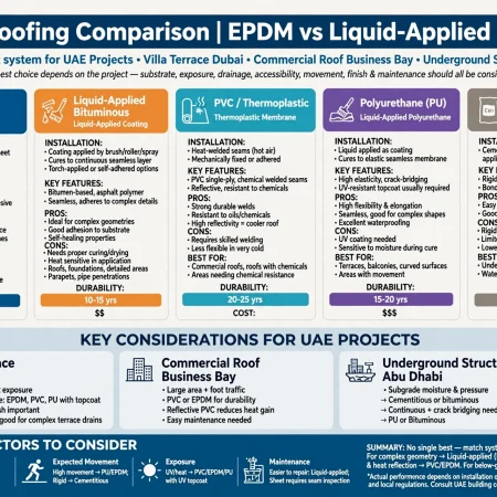 EPDM sheet membrane applied to protect a roof from water
