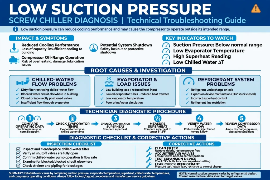 Screw compressor inspection during chiller repair