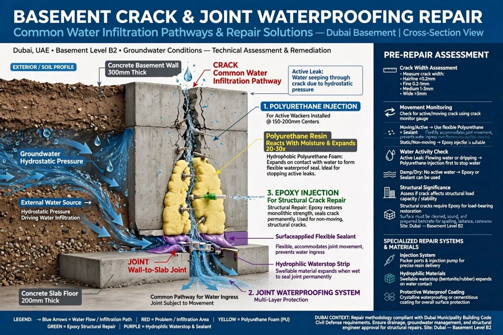 Waterproofing foundation walls against groundwater infiltration