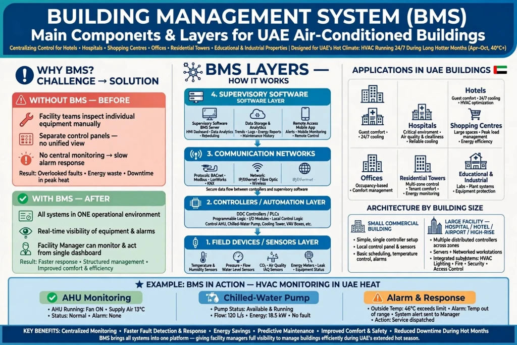 BMS control panel for modern building automation