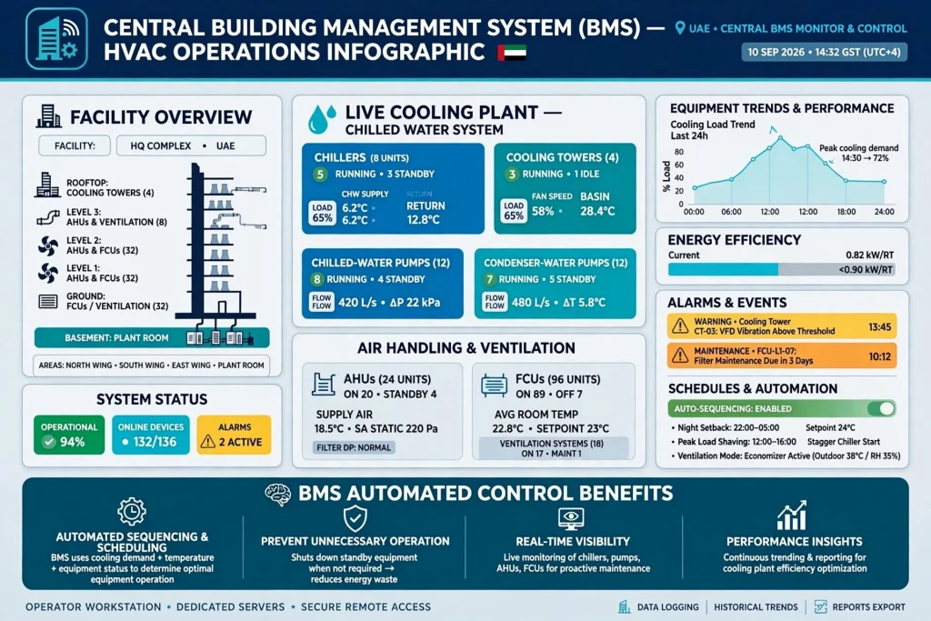 Modern BMS workstation for facility management
