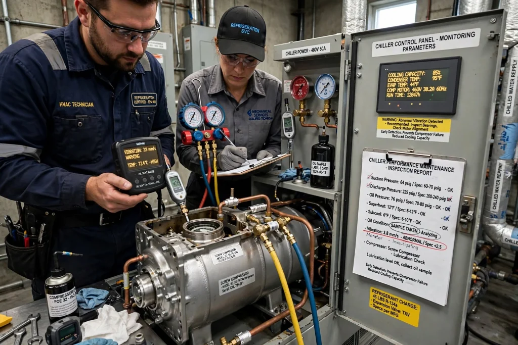 Commercial chiller plant maintenance in Dubai