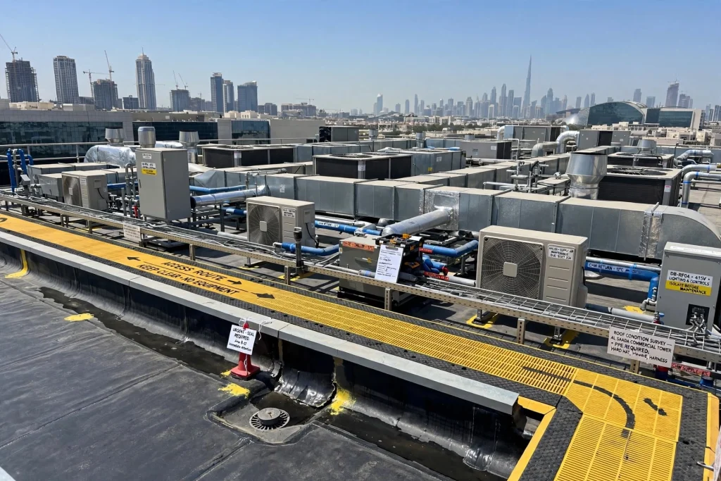 Roof waterproofing and water protection for commercial buildings in Dubai