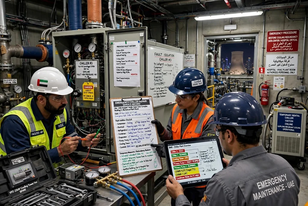 HVAC chiller repair and maintenance Dubai