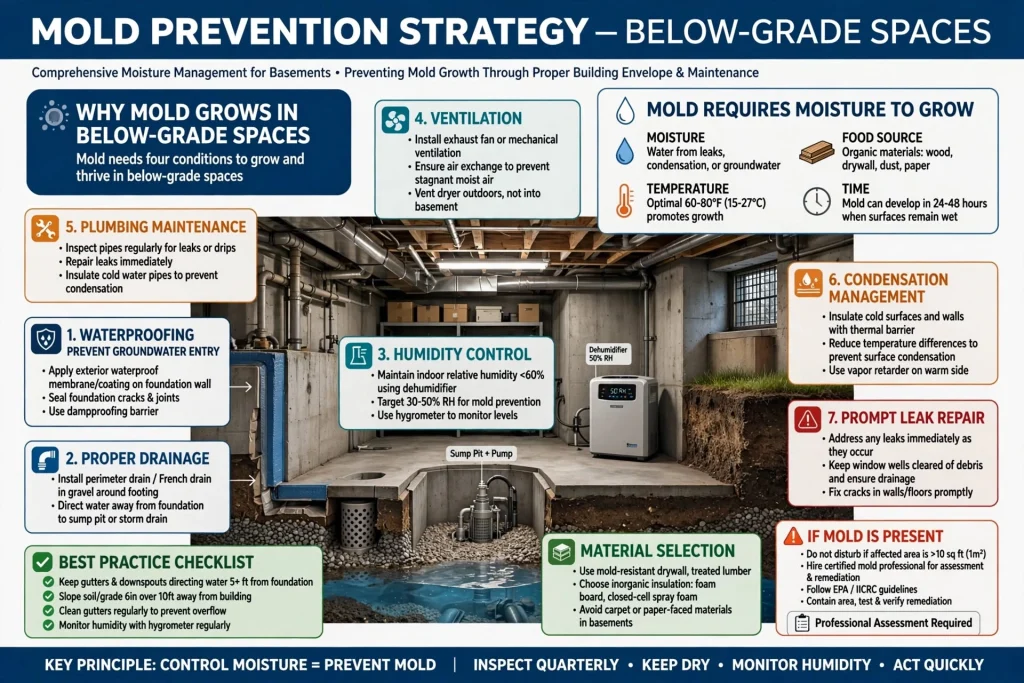 Waterproofing basement walls to prevent water leakage