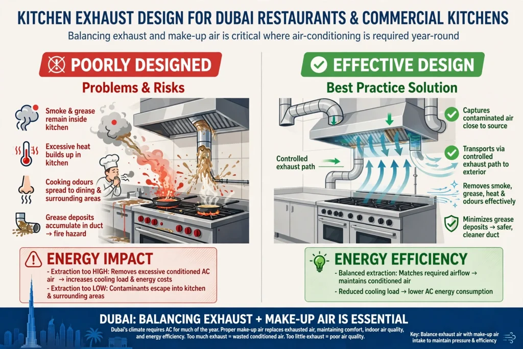 Commercial kitchen exhaust ductwork and ventilation system