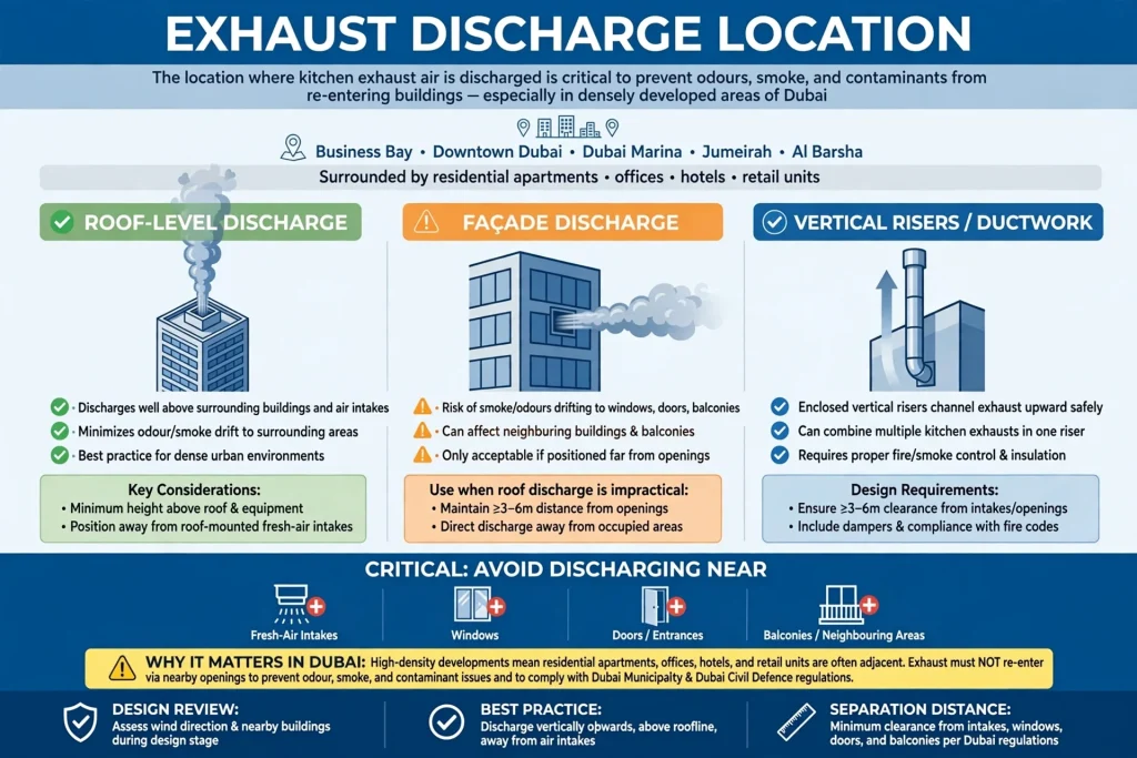 Commercial kitchen extraction ductwork for smoke and grease removal