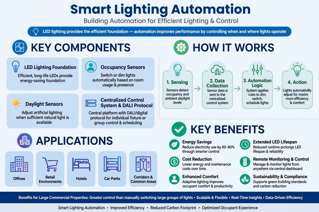 Building automation technology connecting multiple systems