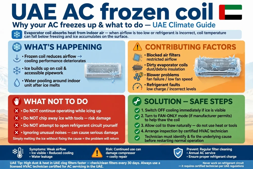 Dirty AC air filter restricting airflow and reducing cooling performance