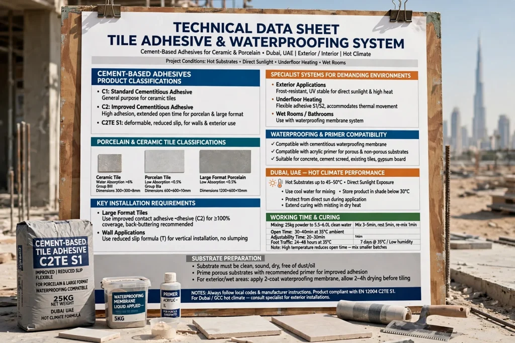 Floor tile installation requirements for residential properties