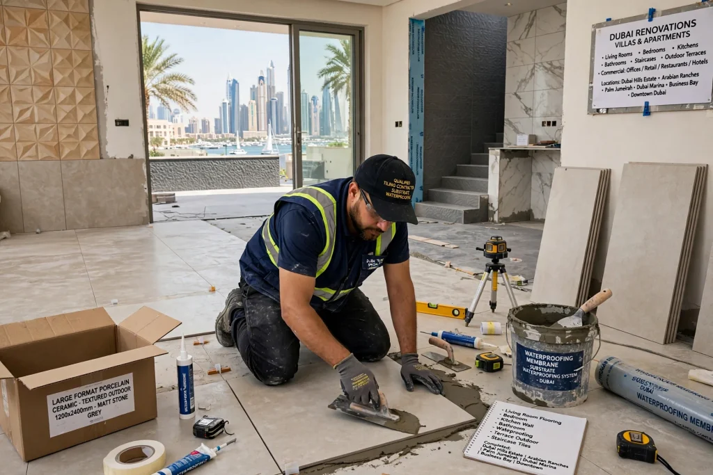 Comparison of floor tile strength and wall tile weight